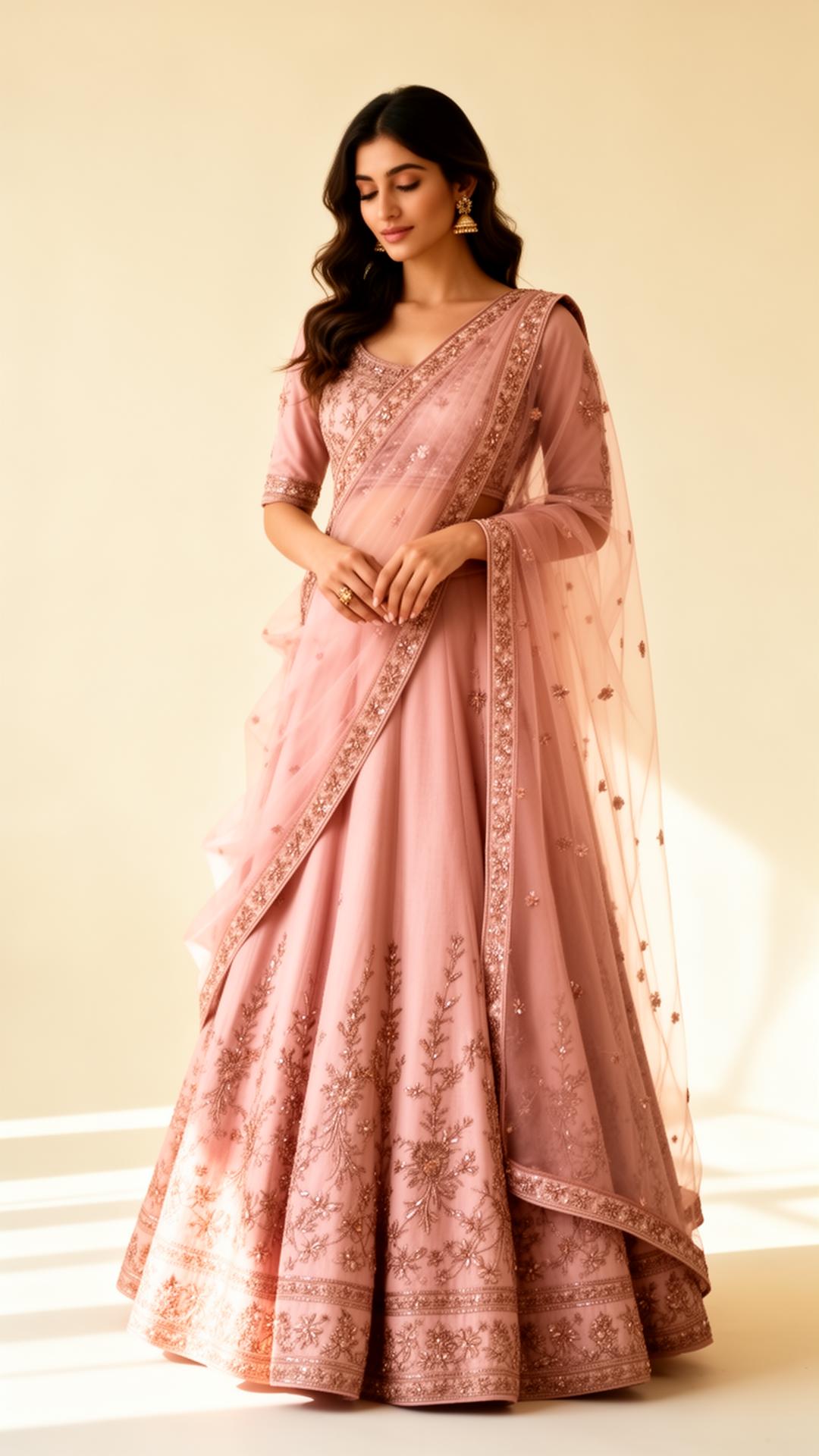 Woven in rose.